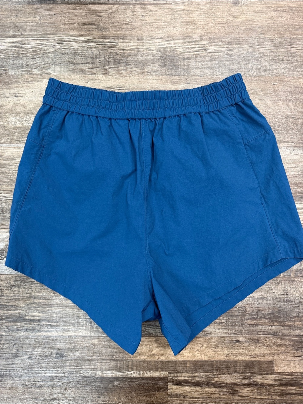 Universal Standard Sunny Nylon Blue Pull On Casual Shorts Size XS (10-12)